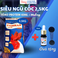 [Tặng Protein B12 10ml] Siêu ngũ cốc Gà đá COMBAT GOLD 2,5kg hỗ trợ chiến kê phát triển lông, tăng bo mau lên tay