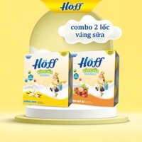 [TẶNG QH0019] Combo 2 lốc váng sữa Hoff vị vani, hạt dẻ (55g x 8 hộp)