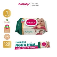 (Tặng quà) 10 gói khăn giấy ướt Mamamy 100 tờ giảm hăm cho bé