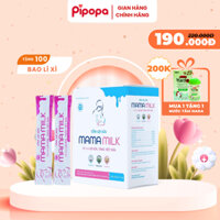 [TẶNG QUÀ] Cốm Lợi Sữa Mama Milk Pipopa Thảo Dược Hỗ Trợ Lợi Sữa, Sữa Về Nhanh Thấy Rõ Hộp 20 Gói