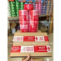 [TẶNG QUÀ] Combo 12 cuộn băng keo đỏ trắng in chữ CẢM ƠN, QUAY VIDEO, HÀNG DỄ VỠ