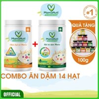 [Tặng Quà] Combo 1kg Cháo Vỡ Và Bột Mịn 14 Loại Hạt Xay Từ Các Hạt Dinh Dưỡng Bé Từ 4m Tập Ăn Dặm
