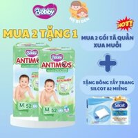 [Tặng Quà] Combo 2 tã Quần Xua Muỗi Bobby Antimos – Hàng rào Sả tự nhiên Bye Muỗi 8H - M52/L50+2/XL48+4/XXL46+6