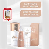 Tặng Quà - Combo Tắm Tắm Trắng 30s Light On Và Body Truyền Trắng 3 Days Mairis