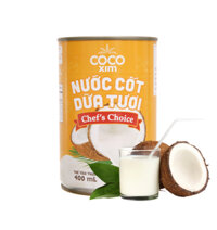 [Tặng quà đơn 99k] Nước cốt dừa Chefs choice Cocoxim dung tích 400ml Đặc sánh đậm đà Béo Ngon hết cỡ - Có thể dùng liền