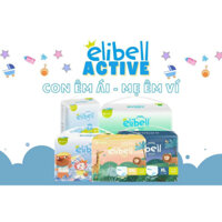 [Tặng Quà Giấy Ướt Elibell Cao Câp 100 Tờ] Bỉm Dán Elibell Active Nội Địa Nga Cao Cấp