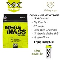 (TẶNG QUÀ) SỮA TĂNG CÂN VITAXTRONG MEGA MASS EXTREME 1350 GIÁ SINH VIÊN 6LBS