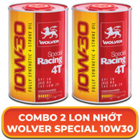 TẶNG QUÀ VIP - COMBO 2 lon nhớt xe tay ga Wolver Special Racing 10W30 API SN JASO MB