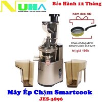 [tặng quà]máy ép chậm elmich smartcook jes-3896 ép được trái cây như bưởi, giữ lại vị và vitamin trong nước trái cây