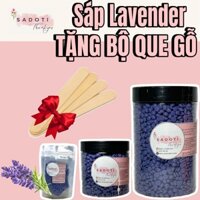 [Tặng que gỗ] Sáp wax lông cao cấp siêu bám hương lavender dùng toàn thân cho da nhạy cảm SADOTI