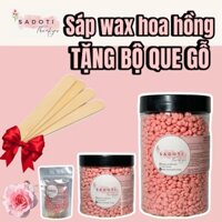 [Tặng que gỗ] Sáp wax lông cao cấp siêu bám hương hoa hồng tẩy sạch mọi loại lông cứng SADOTI