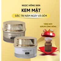 [TẶNG SERUM PHỤC HỒI] Cặp Đôi Kem Nám Da Ban Ngày và Ban Đêm, Dưỡng trắng da, Giảm Nám Thâm Sạm - Ngọc Hồng Skin