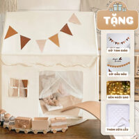 [TẶNG] Set 4 Quà Tặng Trang Trí Lều Cho Bé, Đèn Ngôi Sao + Dây Cờ Tam Giác + Dây Cờ Gấu + Thảm Lót Êm Ái Cho Bé