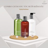 (tặng set quà) Combo Dầu gội-Dầu xả-Xịt dưỡng tóc Vijully giúp tóc nhanh dày, dài, suôn mượt