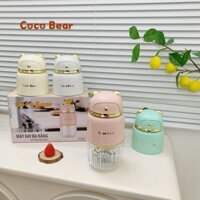 (TẶNG SỔ TAY ĂN DẶM) MÁY XAY ĂN DẶM COCOBEAR 8 LƯỠI DAO BẢO HÀNH 18 THÁNG, DUNG TÍCH 0.3L