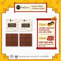 [Tặng Socola phủ cam] Combo 2 Hộp Mini - Vị Dark (75% Cacao) Socola Tươi Nama Nguyên Chất Chocolate - 12 Viên (190gram) - Chocoline (Giao Nhanh 2H)