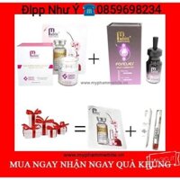 [Tặng Son Angel + Nạ Tổ Yến] COMBO Dưỡng Trắng Da Mặt FACE LOTION + SERUM 7DAYS Mwhite