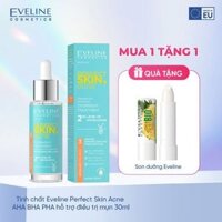 [Tặng son dưỡng Eveline] Tinh chất Eveline Perfect Skin Acne AHA BHA PHA hỗ trợ điều trị mụn 30ML