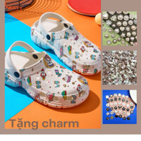 Tặng sticker- Dép sục NESTY Nam Nữ nhựa Eva cao cấp họa tiết phi hành gia NE01-6