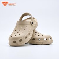 [TẶNG STICKER NGẪU NHIÊN] Dép Sục Nam Nữ NESTY  Sục Đế Cao Mềm Chống Trượt NE01 Nâu