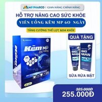 [TẶNG SỮA RỬA MẶT ] Viên uống  Kẽm MP  60 ngày ,bổ sung Kẽm Zinc hỗ trợ giảm mụn,đẹp da, tăng cường thể lực