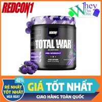 Tăng sức mạnh Total War Redcon1 30 Lần Dùng vị Nho -Tăng Sức Mạnh, Sức Bền, Pre Workout dùng trước tập