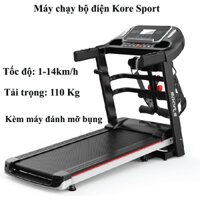 Tặng Tạ Tay & Máy Đánh Bụng - Máy Chạy Bộ Điện Đa Năng HAMISPORT30 Tốc Độ 14Km Tập Gym Tại Nhà - Máy Chạy Bộ Gấp Gọn