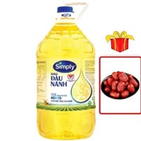 [TẶNG TÁO ĐỎ] DẦU ĂN SIMPLY ĐẬU NÀNH NGUYÊN CHẤT - CHAI 5L