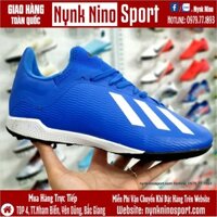 [Tặng Tất + Hộp] Giày Bóng Đá Adidas X 19.3 Xanh Dương Vạch Trắng TF