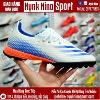 [Tặng Tất + Hộp] Giày Bóng Đá Adidas X Ghosted.3 Xanh Ngọc Đế Cam HQ TF