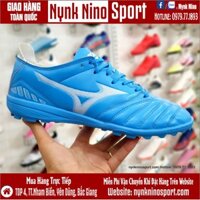 [Tặng Tất + Hộp] Giày Bóng Đá Mizuno Morelia Neo III Xanh Biển Vạch Trắng TF