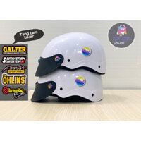 [TẶNG TEM BIKER] Nón Bảo Hiểm Sơn 1/2 - Mũ Bảo Hiểm Nửa Đầu - Phủ Nano - Gắn 3 Ốc Titan Gr5 + Mèo Thần Tài May Mắn