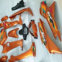 [TẶNG TEM] Bộ dàn áo nhựa  Màu Cam gắn xe Wave anpha - Wave Thái đời 1997 đến 2006