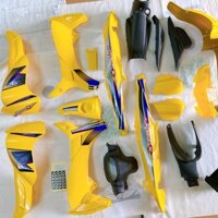 (TẶNG TEM ) Bộ dàn áo xe Jupiter V màu VÀNG -nhựa nguyên sinh loại 1