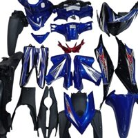 [TẶNG TEM] Bộ vỏ nhựa xe Wave RSX 110 đời 2010 - 2012 màu Xanh Tím - Đen, nhựa nguyên sinh cao cấp
