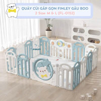 [Tặng Thảm và Bóng] QUÂY CŨI NHỰA GẤP GỌN FINLEY GẤU BOO