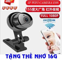 |TẶNG THẺ 16GB] Camera Giám Sát Từ Xa  IP Wifi mini 2MP E06