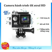(Tặng thẻ nhớ 16GB) Camera 4K Ultra HD hành trình xe máy CHỐNG NƯỚC, Chống Rung Lấy Nét Tự Động, Bảo hành 12 tháng