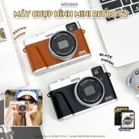 [Tặng thẻ nhớ] Máy Chụp Hình Retro V2 by MèoBer - Chụp ảnh 48MP Quay phim 4K, giả lập màu phim, beauty mode, vintage camera