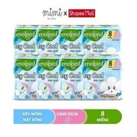 (Tặng thêm 1 gói 2 miếng) Combo 8 gói Băng vệ sinh Molped Mát lạnh ICy có cánh-Gói 8 miếng