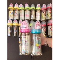 (Tặng thêm 1 núm ti) Bình sữa Pigeon cổ rộng nhập khẩu thái lan dung tích 160ml và 240ml chất liêu PPSU an toàn cho bé