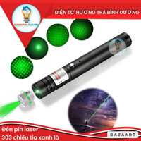 [Tặng Thêm 1 Pin Sạc] Đèn Pin Chiếu Tia Laser Màu Xanh Lá Cầm Tay Chính Hãng 303