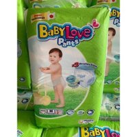 [Tặng thêm 2 miếng Bên Trong] Tã Bỉm Baby Love Size M 48 Miếng, Cho Bé 6 Kg Đến 11 Kg - Baby Love Pants Size M48 - Tã Qu