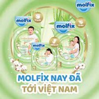 [Tặng thêm 6 miếng]Tã dán/bỉm quần Molfix organic các size S56,M48/M42,L38,XL34,XXL30<XXXL24 miếng.