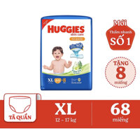 [Tặng thêm 8 miếng trong gói] Bỉm/Tả quần Huggies M74 / L68 / XL62 / XXL54.
