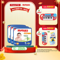 [Tặng thêm miếng cho size L,XL,XXL] Combo 3 gói Tã quần Huggies Skincare Mega Jumbo M106/L96/XL84/XXL76