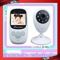 [Tặng thìa báo nóng] Máy báo khóc không dây có Camera quan sát bé mbk02