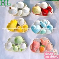 [TẶNG THÌA] SET BÁT SỨ DỄ THƯƠNG CHO BÉ ADKN