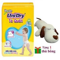 [Tặng thú nhồi bông nhím ú ]khi mua 1 gói Tả quần Unidry Pants M60/L54/XL48/XXL44----nhím lớn