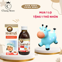 [TẶNG THÚ NHÚN] Hartus Immunity 150ml Tăng sức đề kháng cho bé, hỗ trợ miễn dịch khỏe + quà tặng